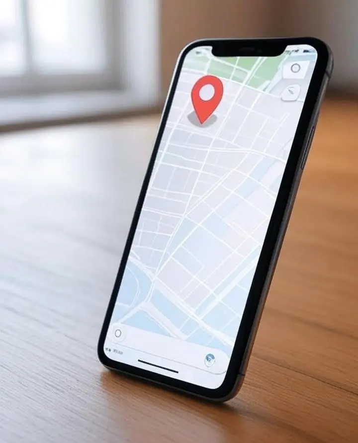 Google-find-App-setting-showing-map